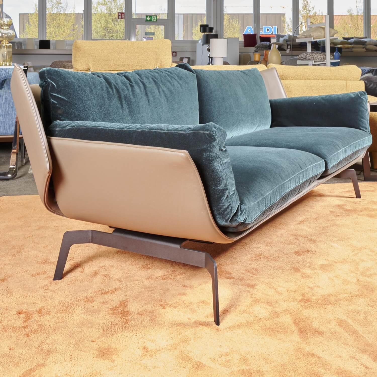 IP Design - Sofa Loft 2/92,5 Stoff Emilia Leder Space - 5