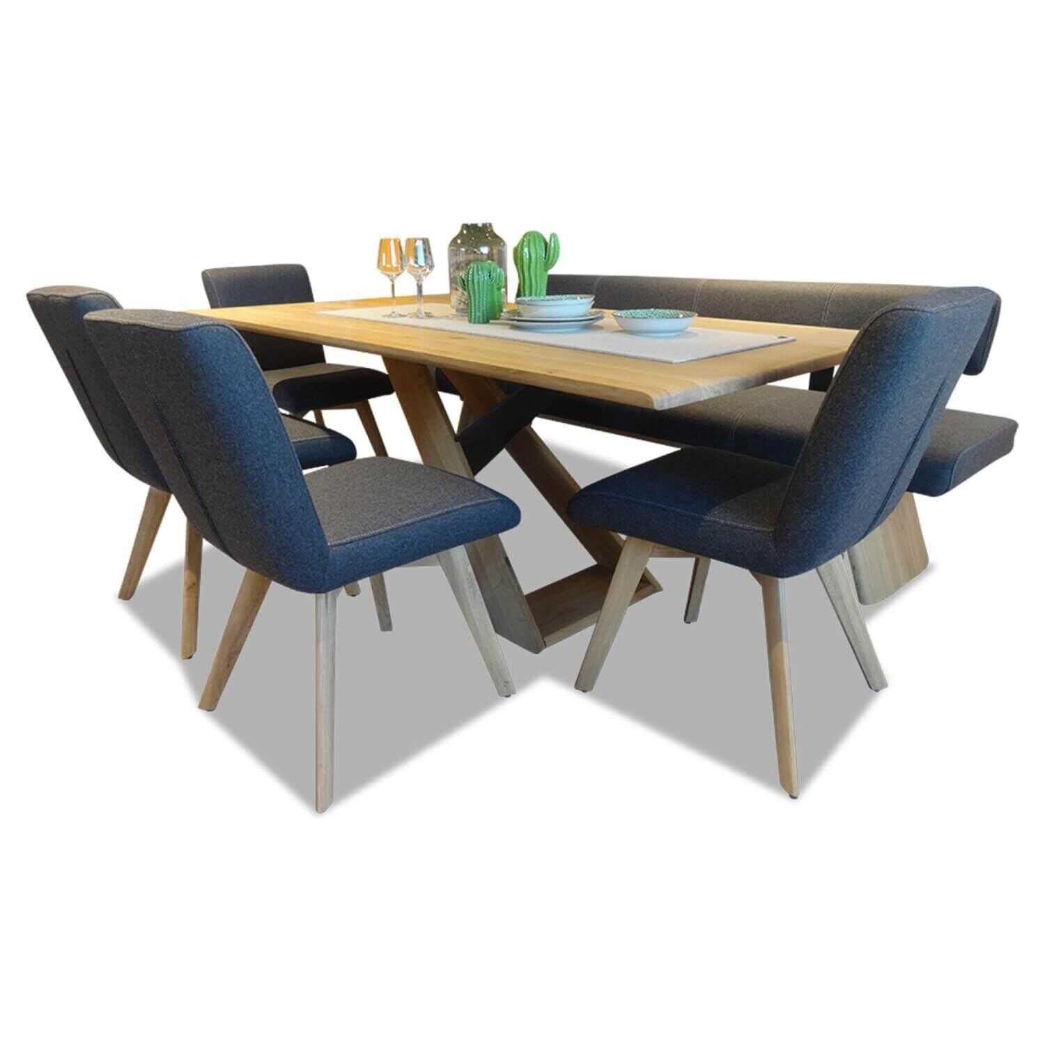 Wie Viel Platz Für Stühle Am Esstisch Wimmer Essgruppe Natura Eastville Rustikale | MÖBELFIRST.DE!