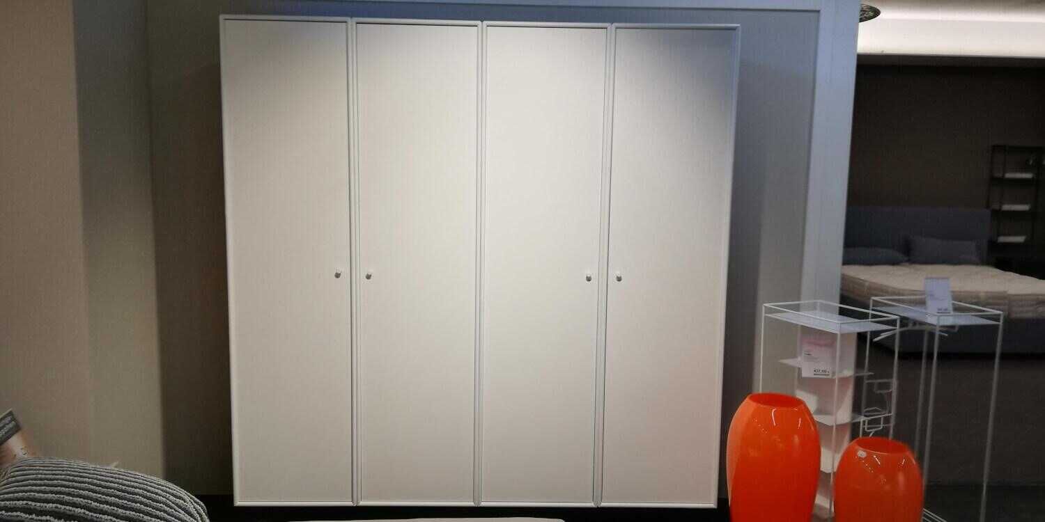 Montana - Schrank System MDF Holz New White 4-Türig - 2