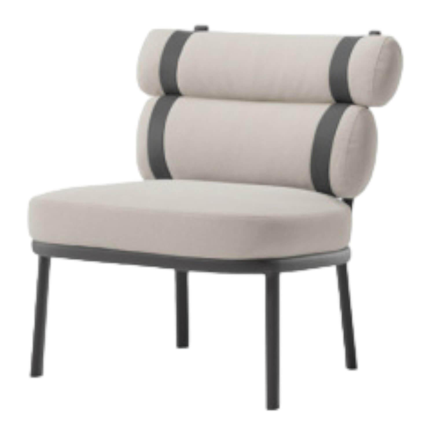 Outdoor-Sessel Roll Stoff Laminiert Farbe Fog Gestell Aluminium