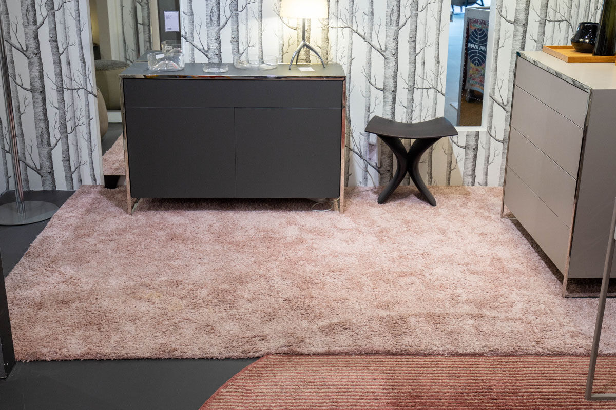 Fabula Living - Teppich Gjall Pearl Rosa Handgewebt Viskose Auf Baumwollträger  - 1