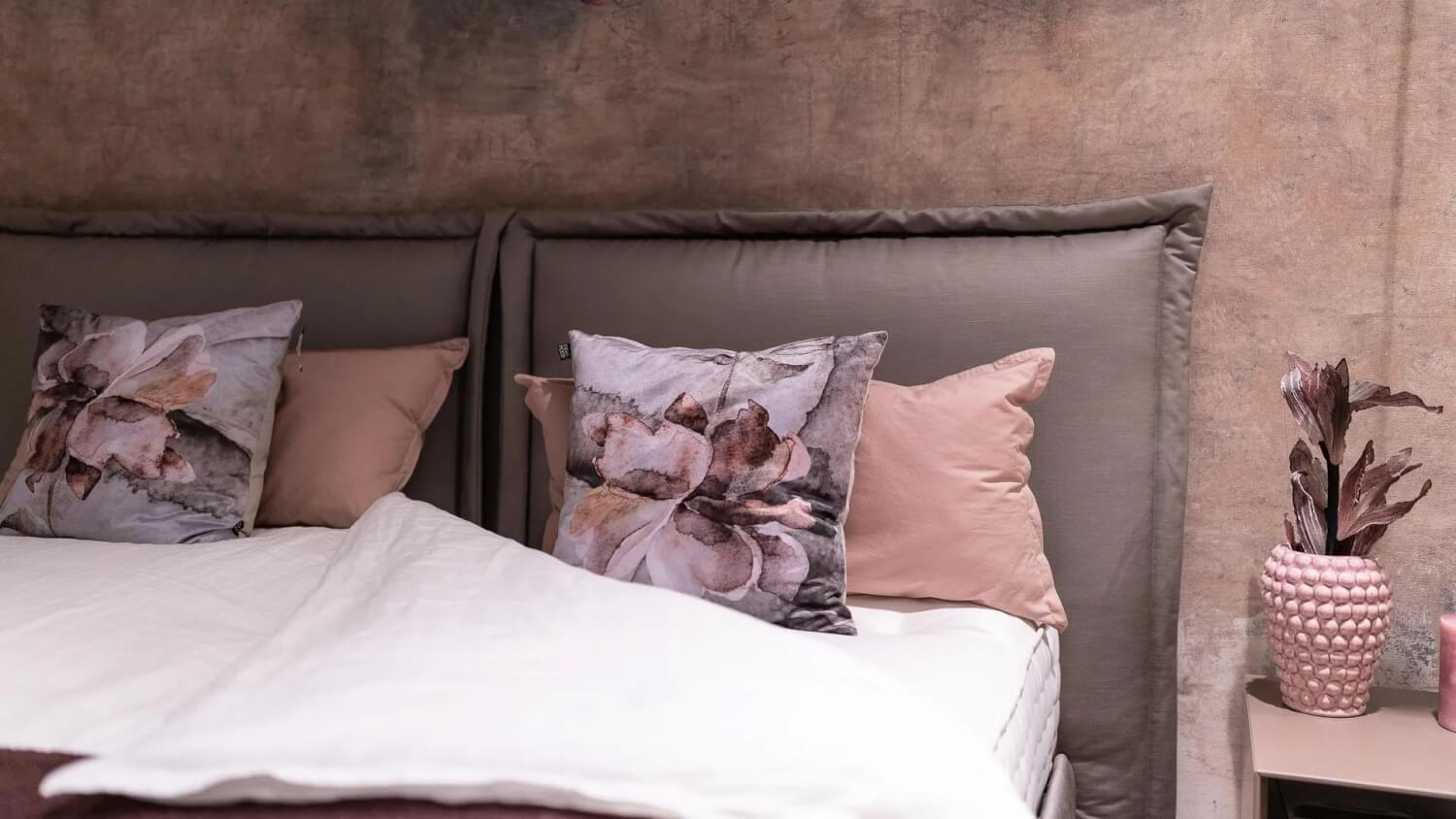 Schramm - Polsterbett Gala Stoff Malte-1500 Taupe Ohne Matratzen Und Lattenrost - 9