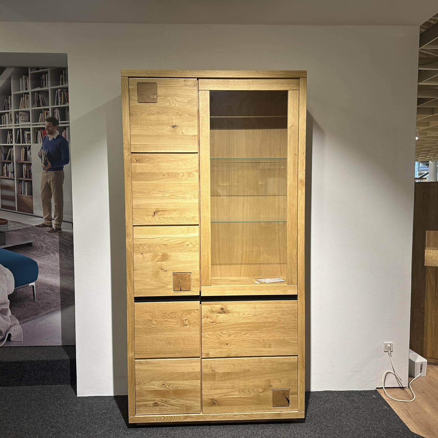 G+K - Vitrine Garz Wildeiche Massiv Geölt - 3