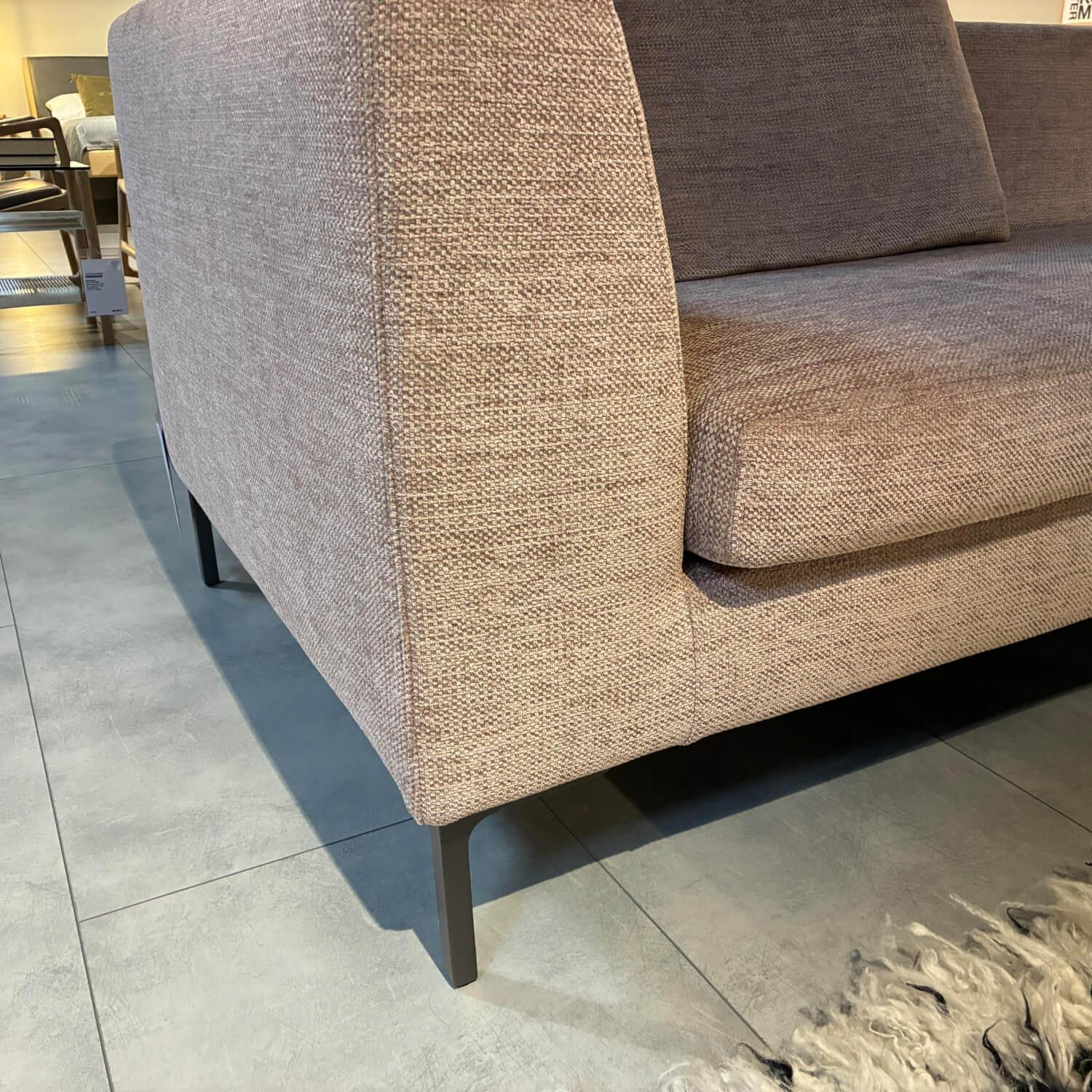 Flexteam - Sofa Planet 016 Stoff Giudecca 17 Rosa Abziehbar Füße Metall Anthrazit Lackiert - 6