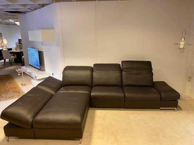 himolla - Ecksofa 1510 Leder Longlife Caffee 2 Sitze elektrisch verstellbar - 4