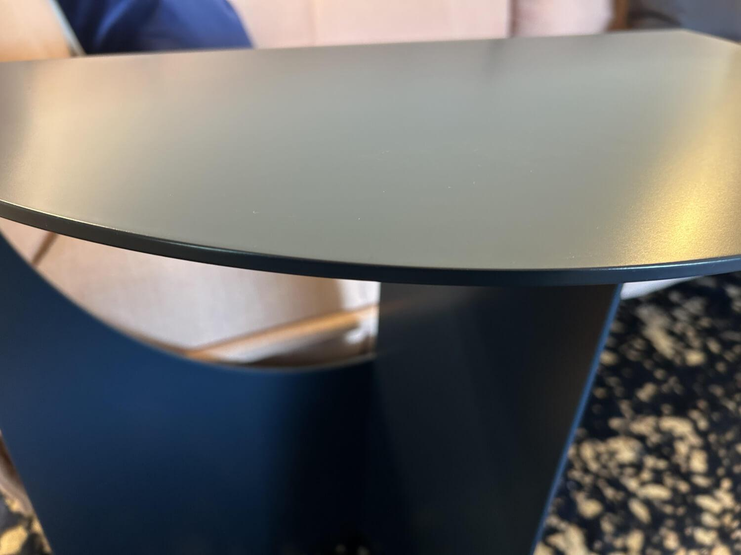 Interlübke - Beistelltisch Pical Halbkreisförmig HPL Mattlack M83 Navy Blau - 2