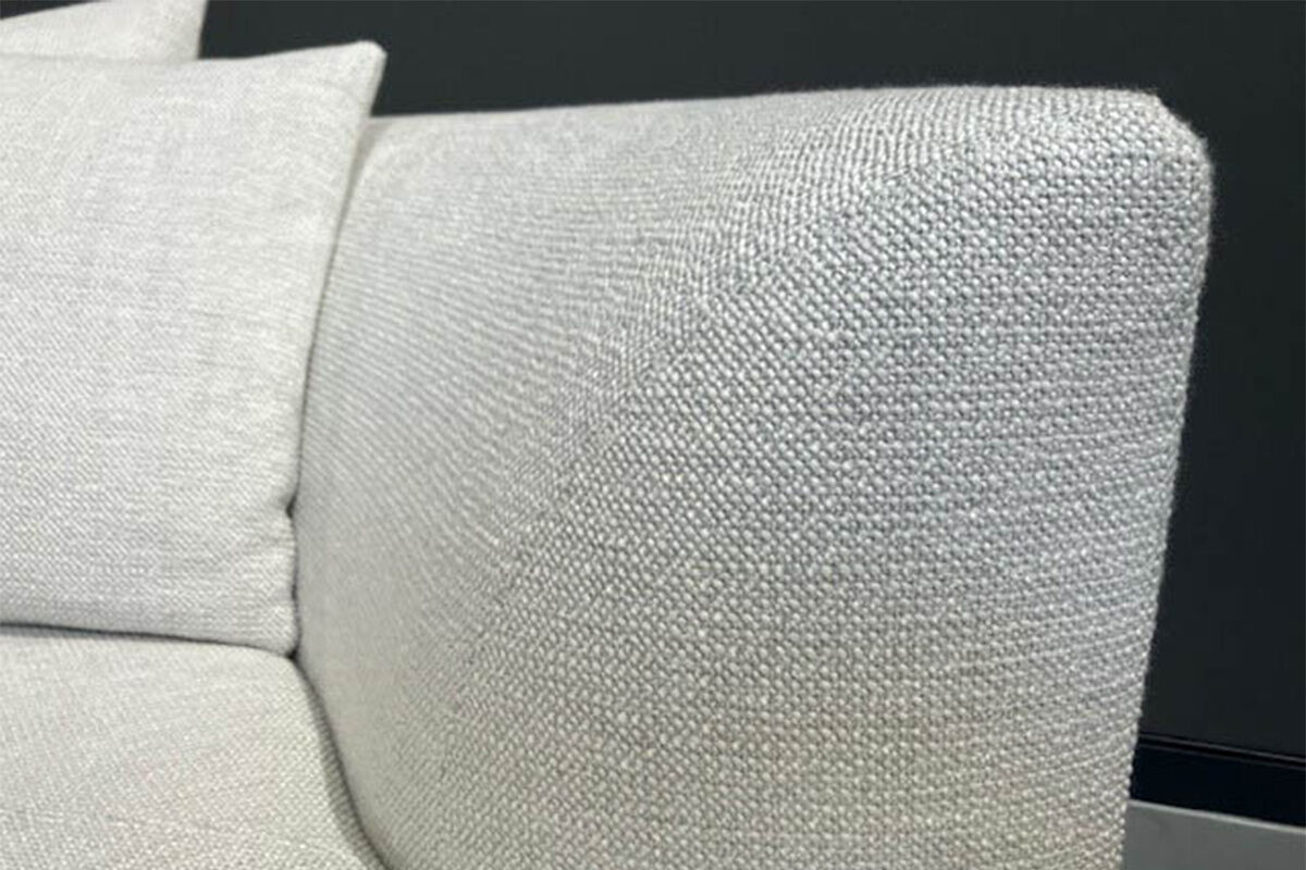 COR - Wohnlandschaft Sofa Siwa Stoff 8180 Birkenweiß mit 5 Kissen - 5