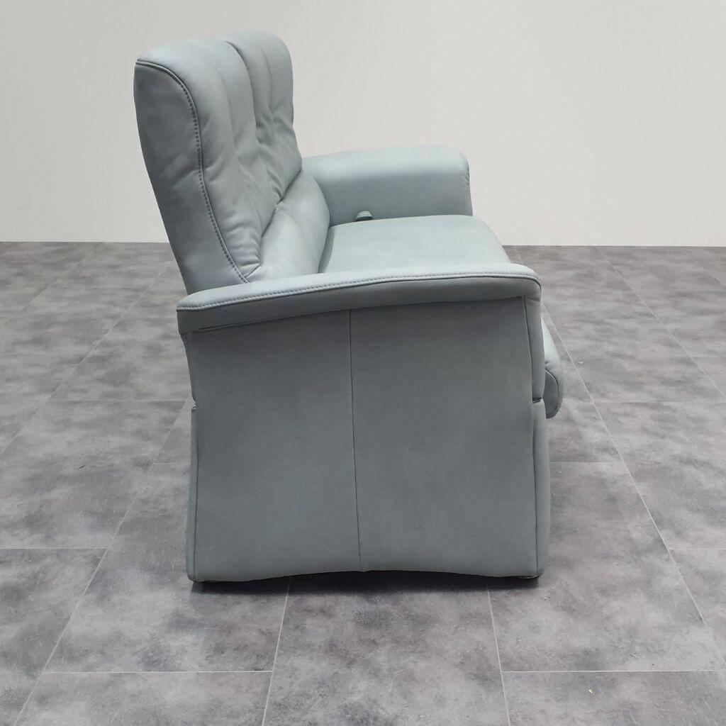 himolla - Sofa 2,5-Sitzer 6001 87 N42 Vorziehcouch Mit Abklappbaren Seitenteilen Leder 22 Soft Nappa Jade Grau Grün - 2