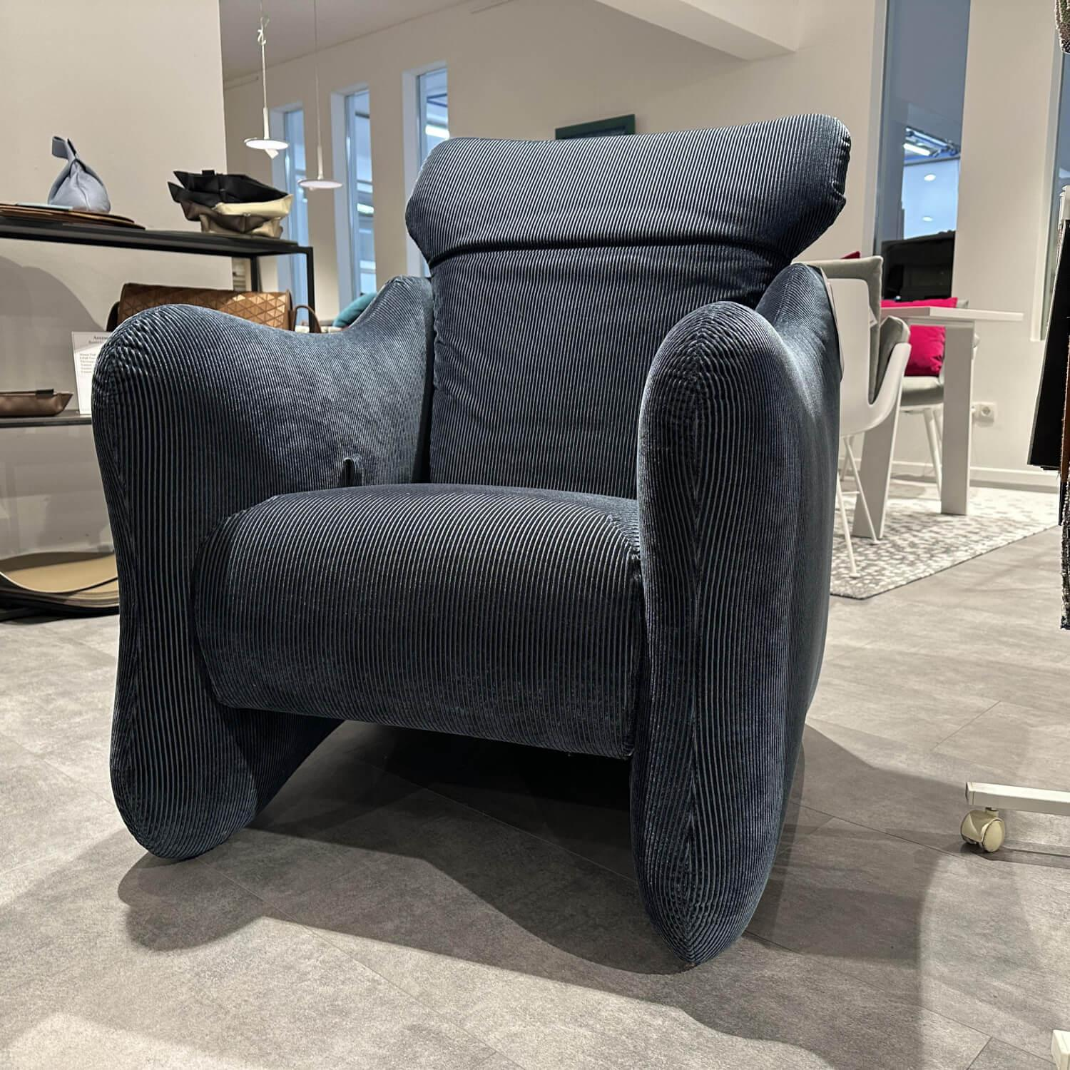 Brühl - Sessel Bongo Bay Stoff 4490 0069 Blau Neigungsverstellbar - 7