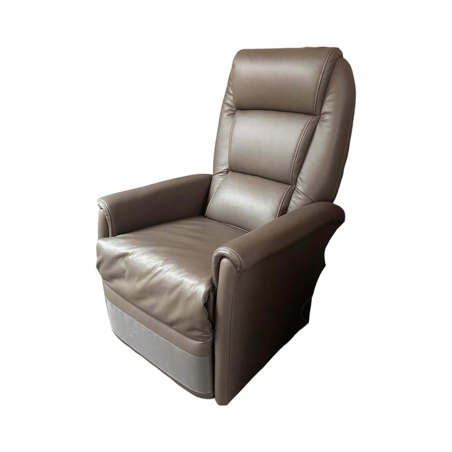 himolla - Ruhesessel 9773 Cumulus Quartett Leder Cubano A Braun Füße Rollen Schwarz Mit Aufstehhilfe - 1