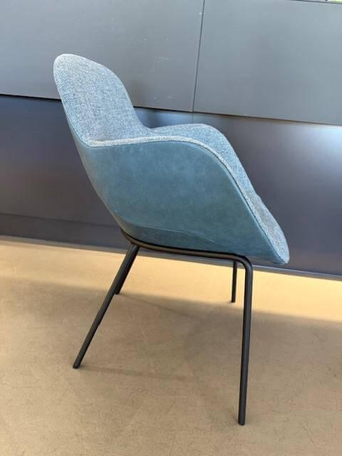 Walter Knoll - 6er-Set Stuhl Sheru Stoff Gaia 7886 Vintage 1435 Blue Tourmaline - 7