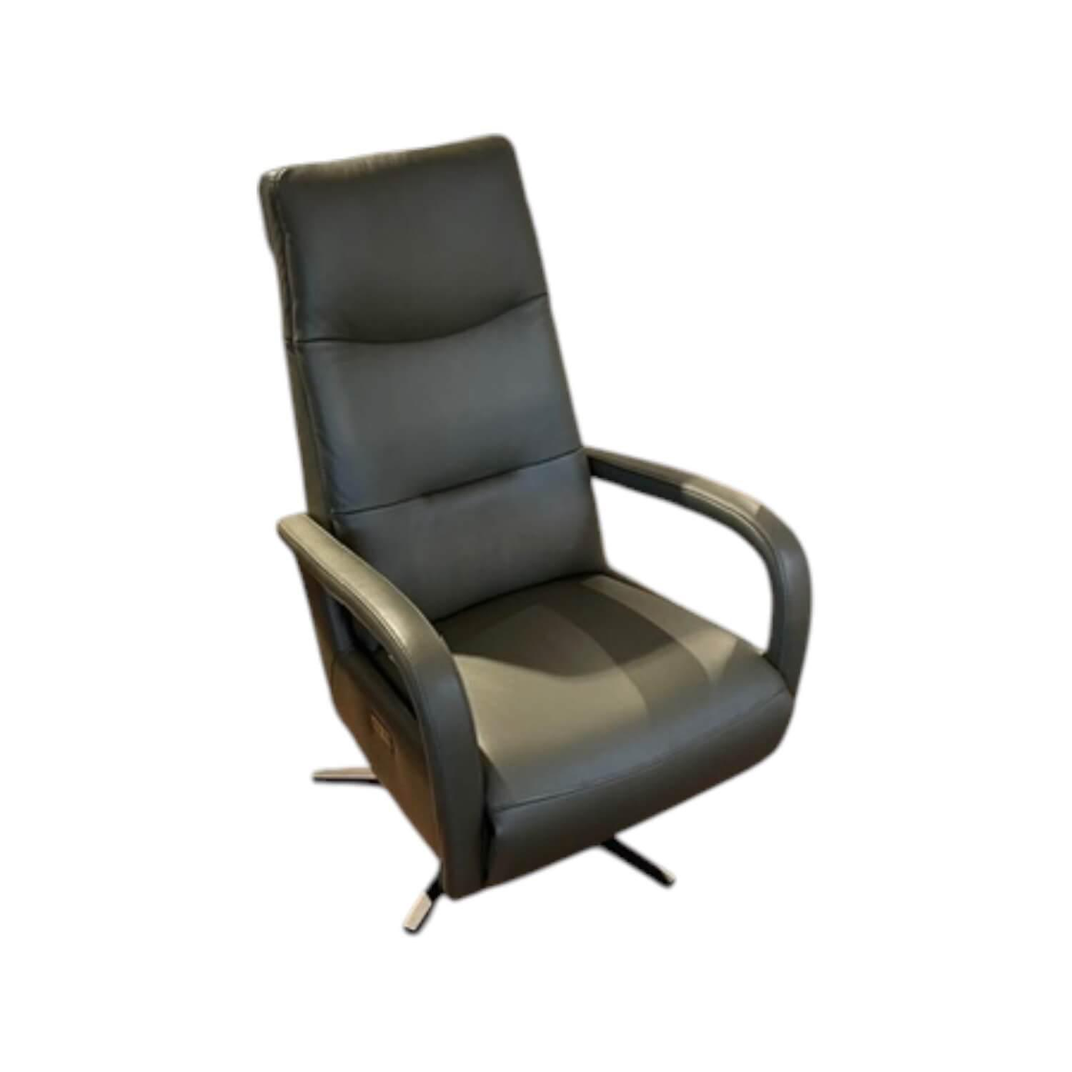 Activineo - Relaxsessel Bono Leder L50 WP Avocado Grün Gestell Metall Schwarz Mit Herz Waage Funktion - 1