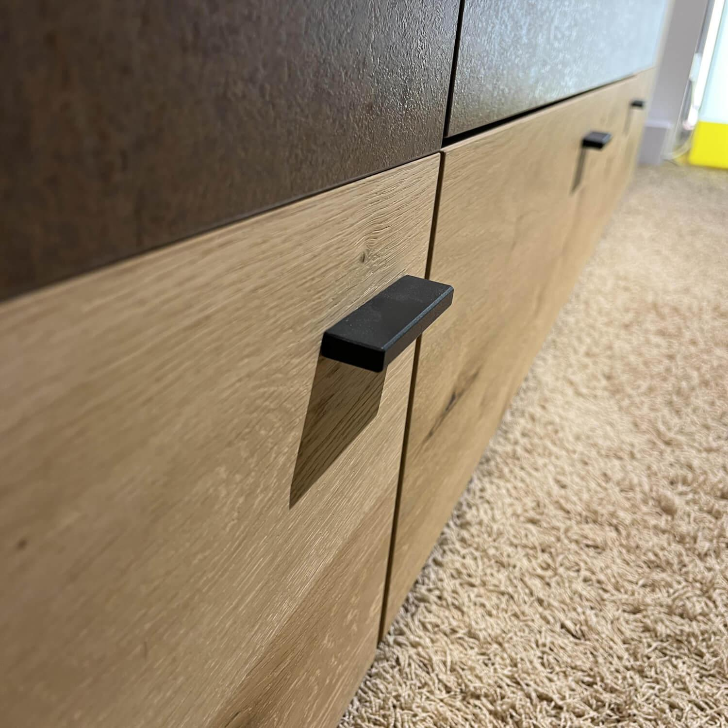 Gwinner - Wohnwand Mondo Cantato CN7 Balkeneiche Natur 2205 Akzent Rostoptik - 16