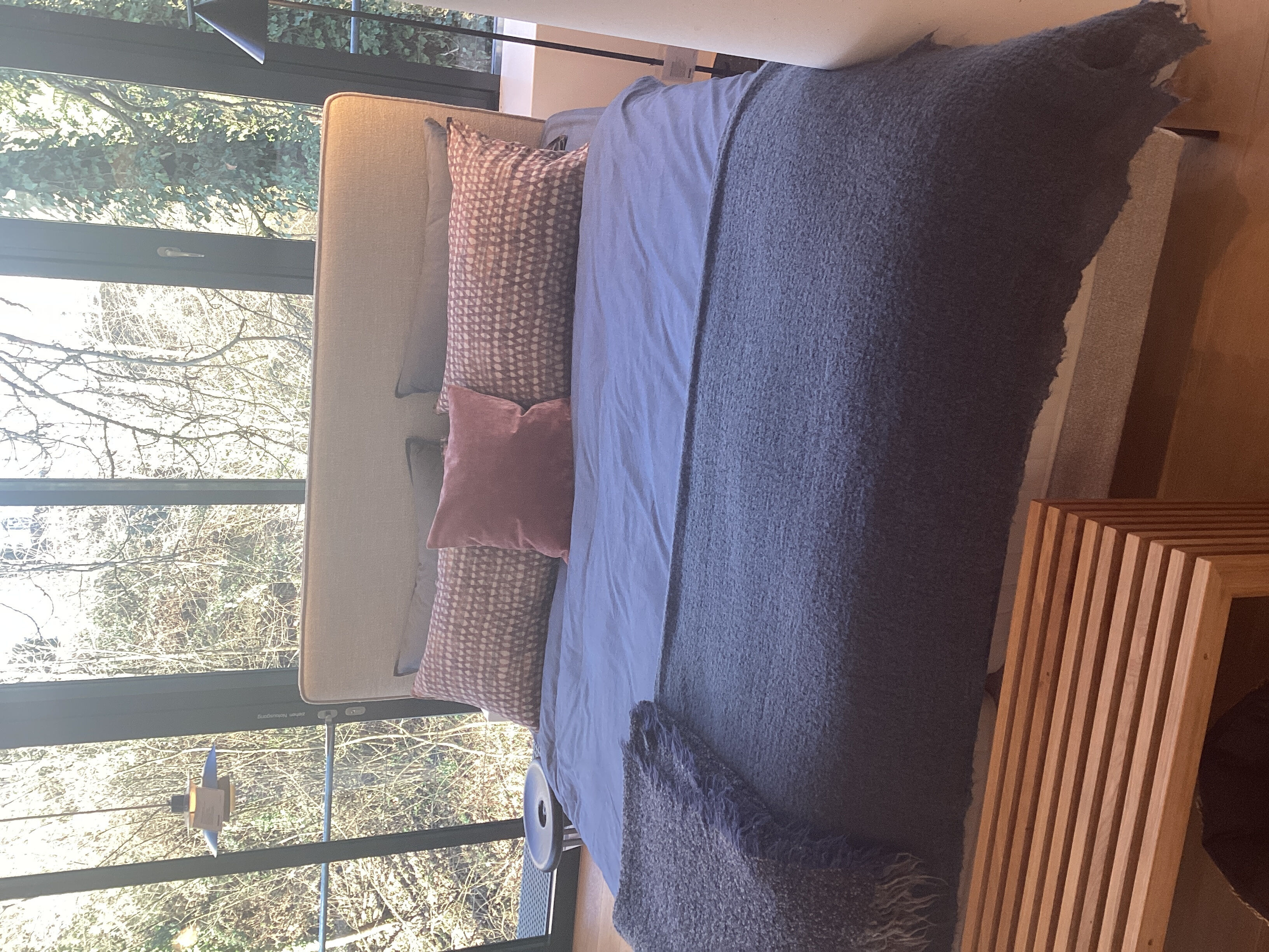 Treca Interiors - Polsterbett Adonis Stoff Gio 6586 Galet 002 Beige Natur mit 2 Matratzen - 6