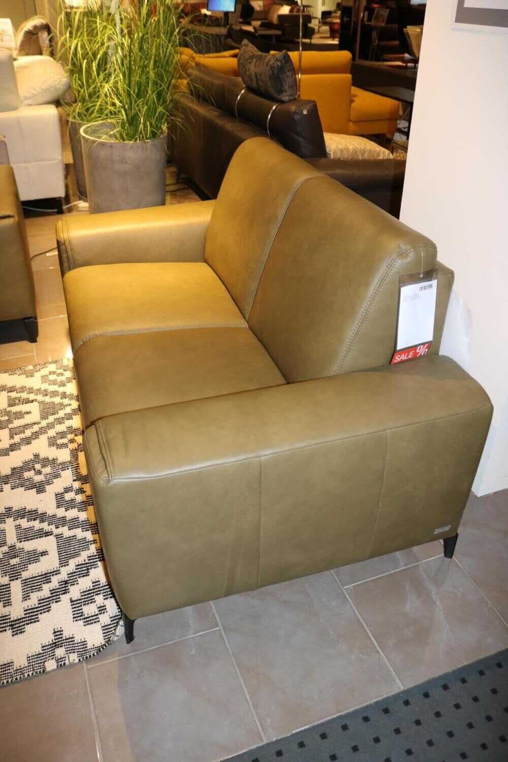 Mondo - Garnitur Marica Leder Longlife Zeder E Grün 2 Sofas - 10