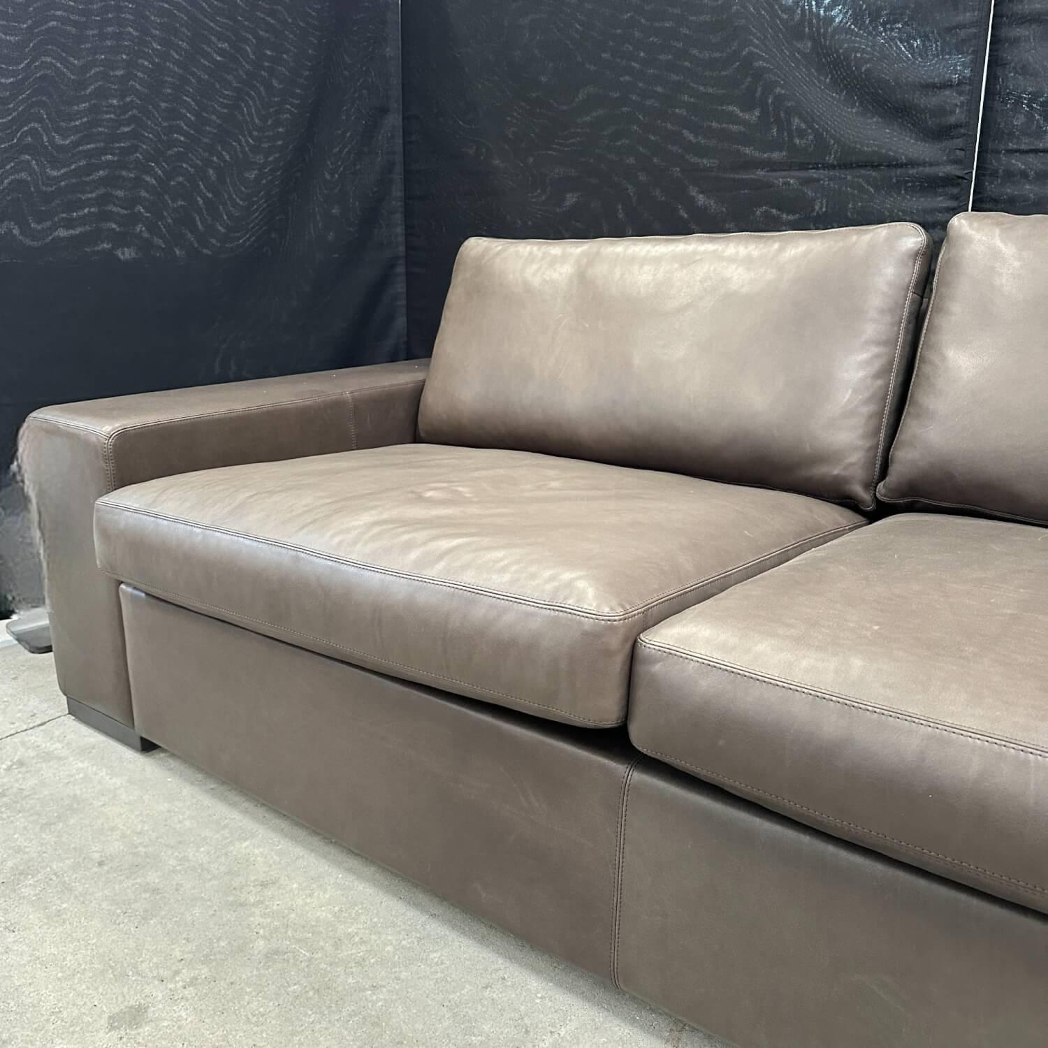 COR - Schlafsofa Conseta Leder Puro 920 Expresso Braun Rahmenfuß F01 Feinstruktur Schwarzbraun - 6