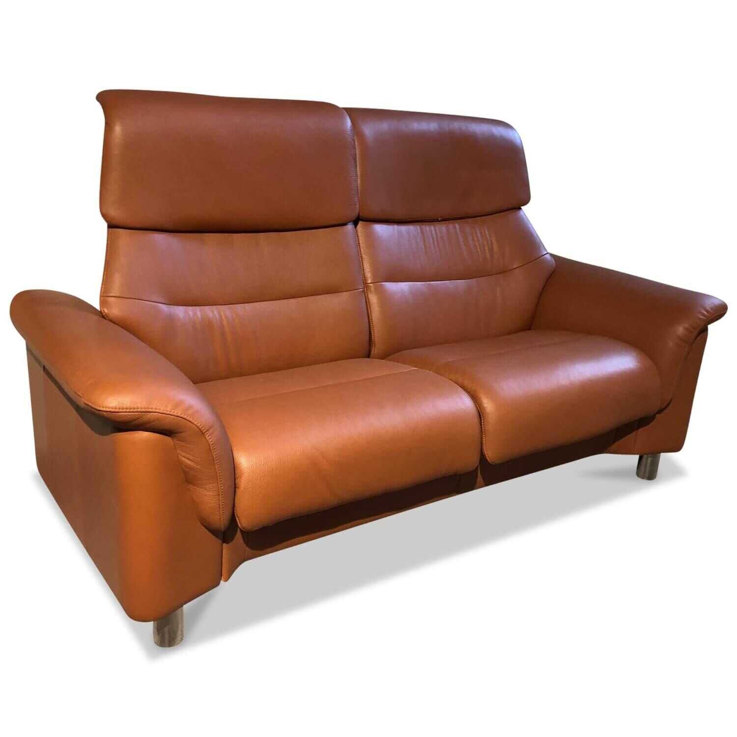Stressless - Sofa Como Hoch Zweisitzer Leder Noblesse Braun Tigereye - 1