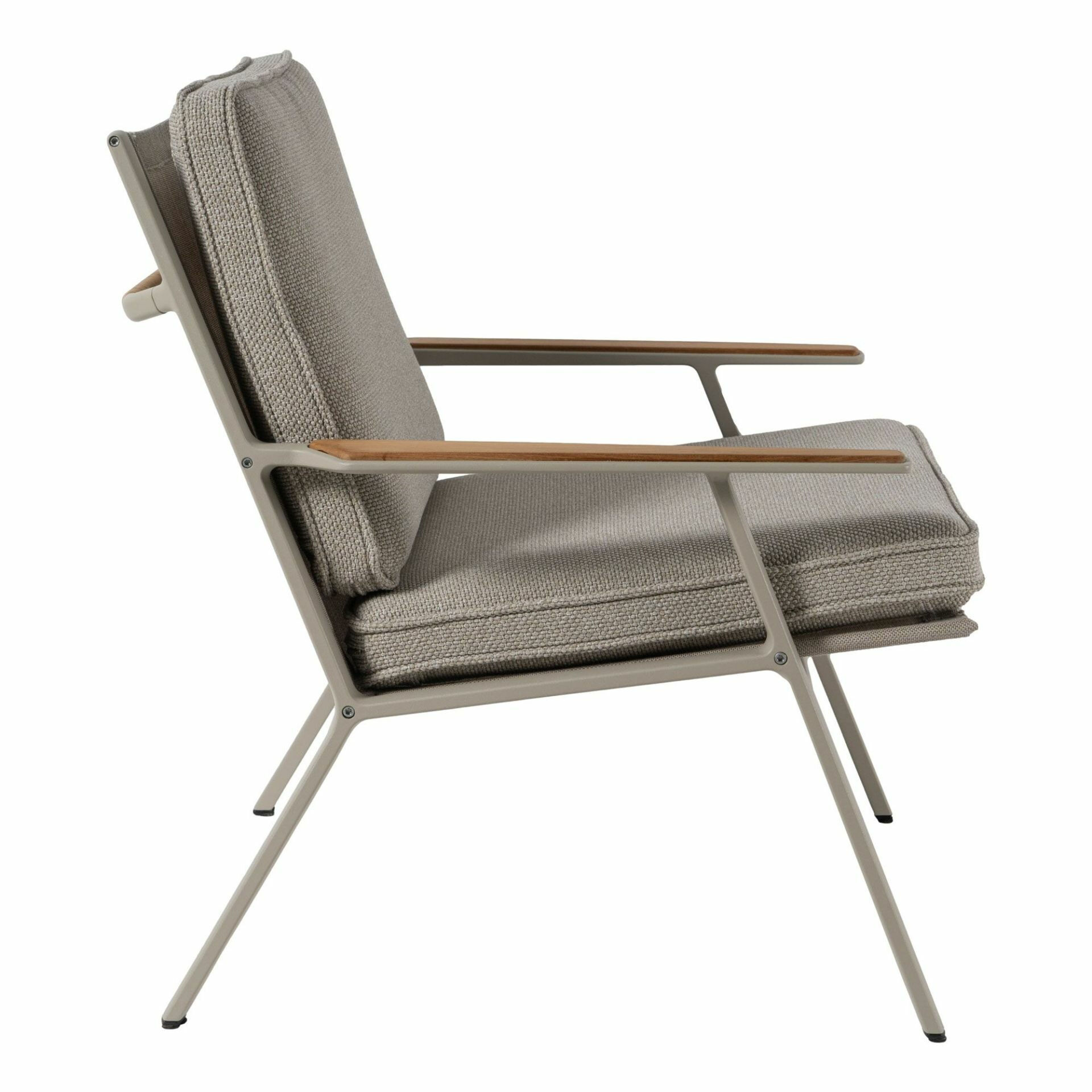 Vipp - Loungesessel Vipp 713 Sitz Und Rücken Gepolstert Rücken Rattan Beige Gestell Aluminium Beige Pulverbeschichtet - 6