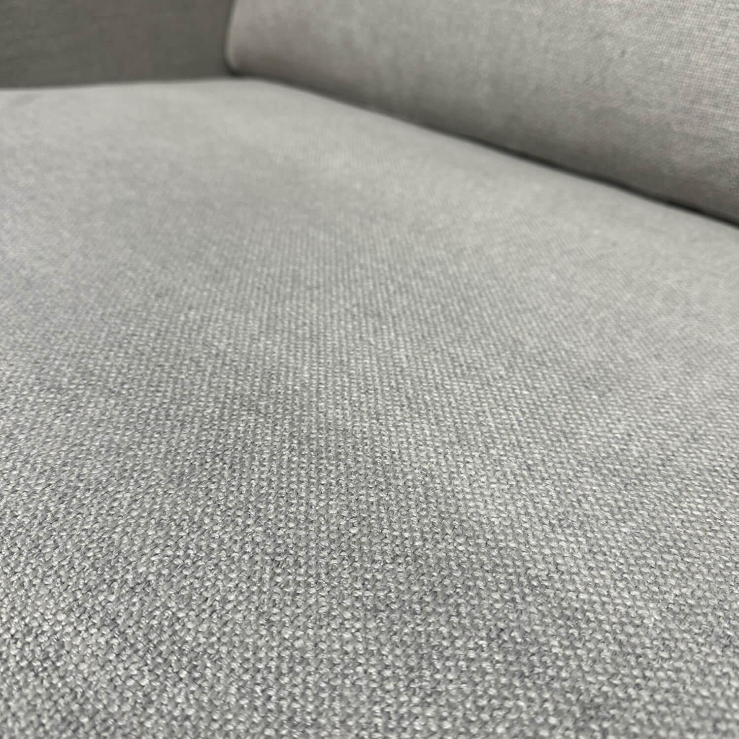 COR - Ecksofa Conseta Stoff 8311 Muschel Grau Metallkufen F04 Feinstruktur Stahl Mit Filzgleitern Inklusive Hocker - 5