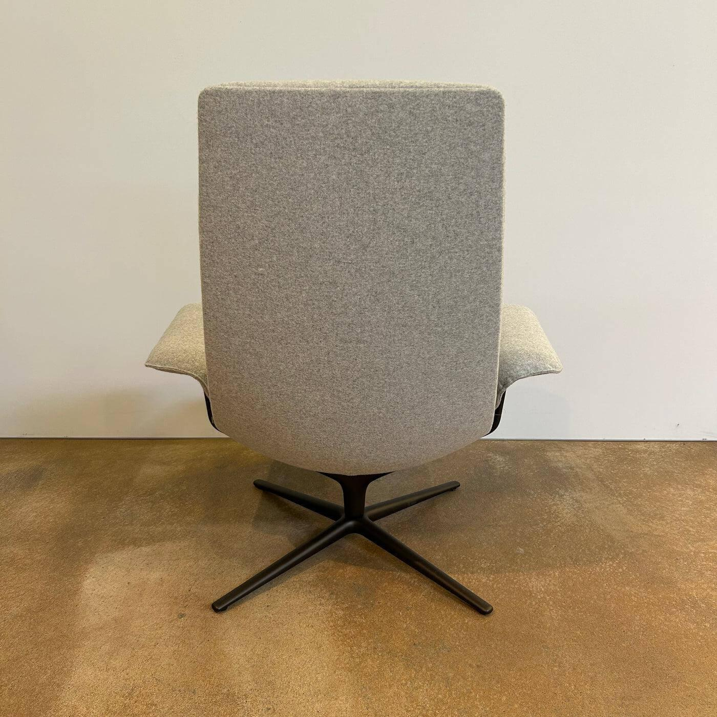 Walter Knoll - Sessel Healey Soft 184 10 Stoff Divina Melange 2 120 Hellgrau Grau Gestell Bronze Schwarz  Matt Pulverbeschichtet - 3
