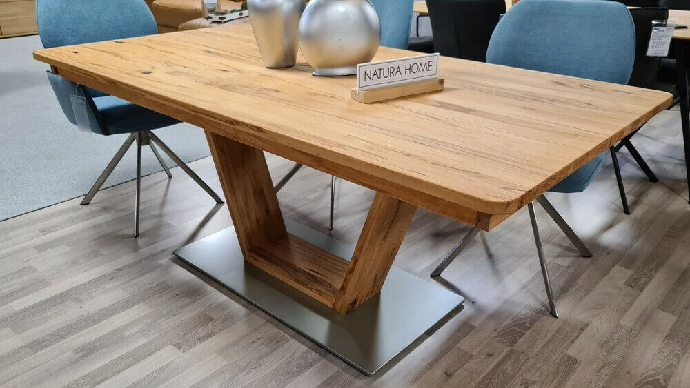 Decker - Esstisch Cartago Soft Natura Astbuche Natur Geölt mit Auszug - 3