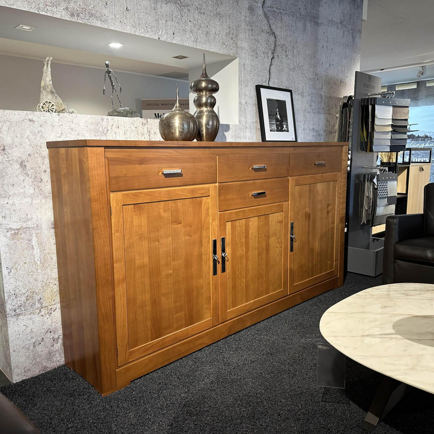 Form Exclusiv - Hochanrichte Bordeaux 170543 Euro Kirsche Zeder Samtreflex Beschläge Poliert Und Vernickelt - 5