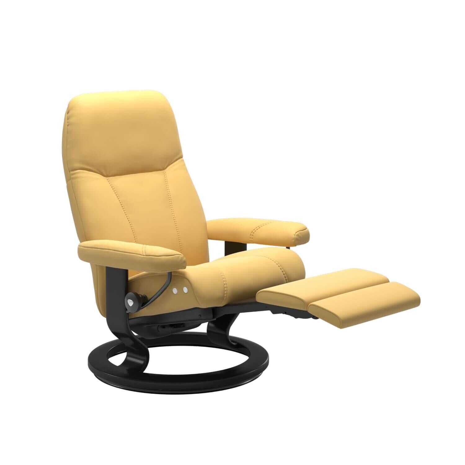 Stressless - Stressless Consul M mit Kabel Classic LegComfort Leder Batick Mimosa - 1