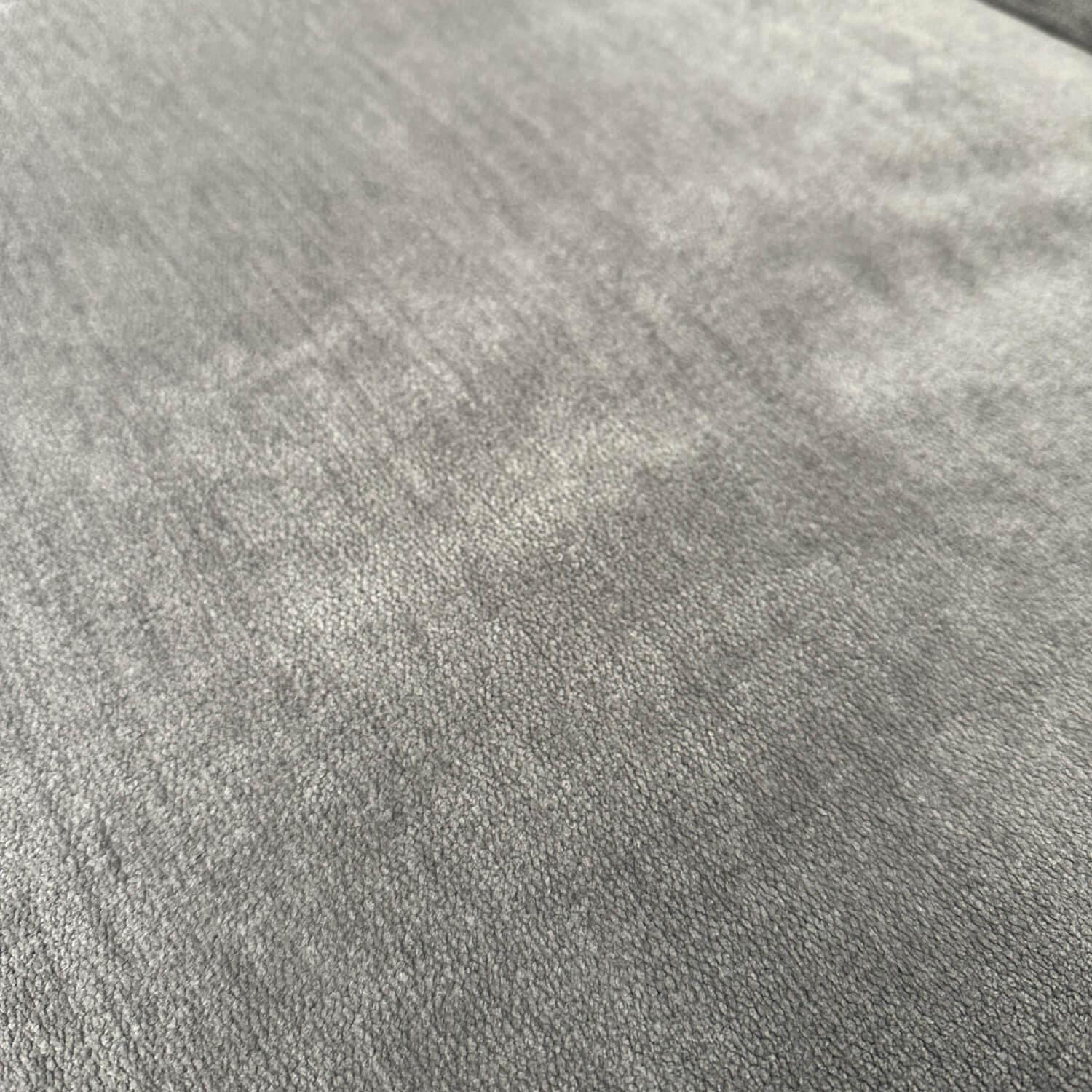 COR - Ecksofa Moss Stoff 8142 Paspel 13 Grau Füße Verchromt Inklusive Rückenkissen - 2