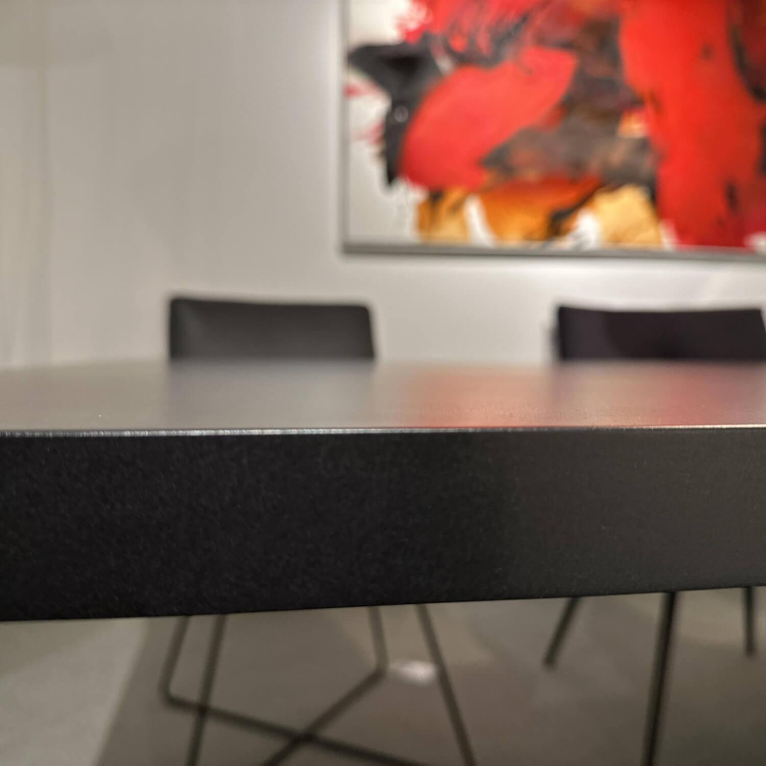 Desalto - Esstisch Element 860 Tischplatte Und Stahl Gestell Aluminium Schwarz Lackiert - 4