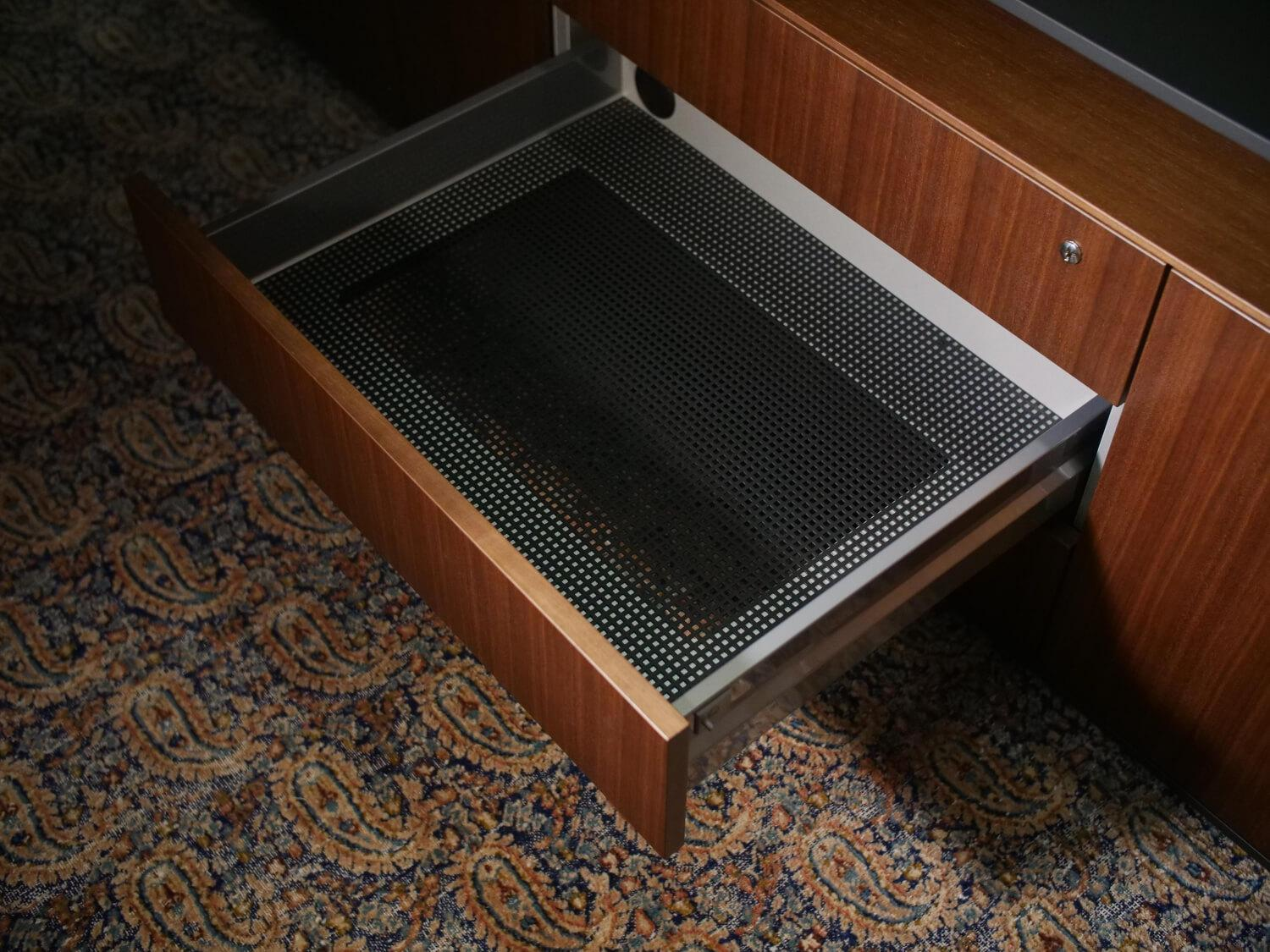 Walter Knoll - Keypiece Communication Desk Nussbaum Höhenverstellbar Mit Leder Ein- Und Auflagen - 8