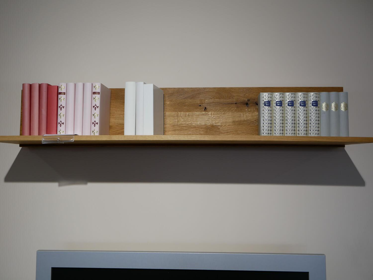 Natura - Wohnwand Missoula Wildeiche Massiv Geölt mit Schroppung - 7