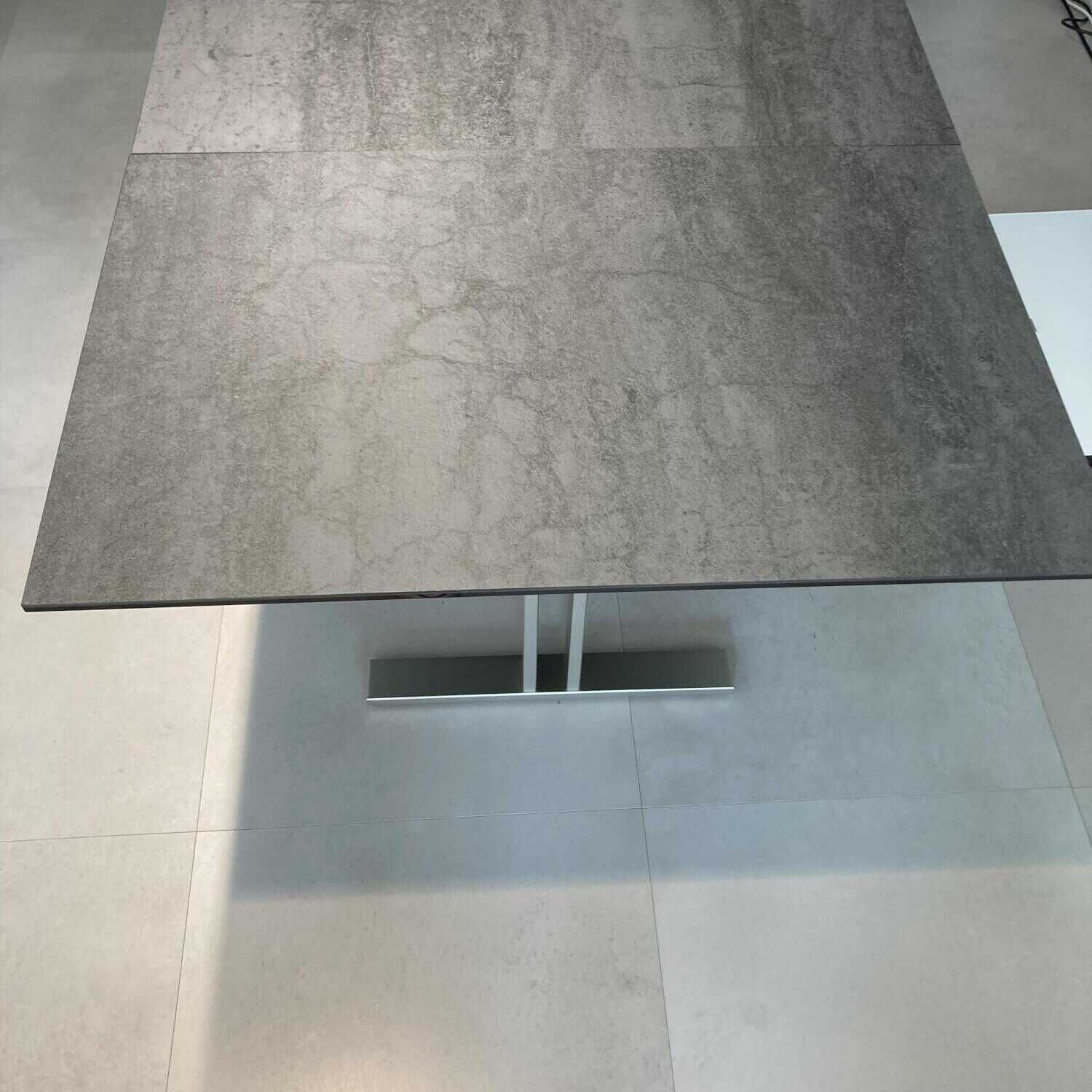 Esstisch P 4810/E Tisch Keramik Zement Anthrazit Ausziehbar