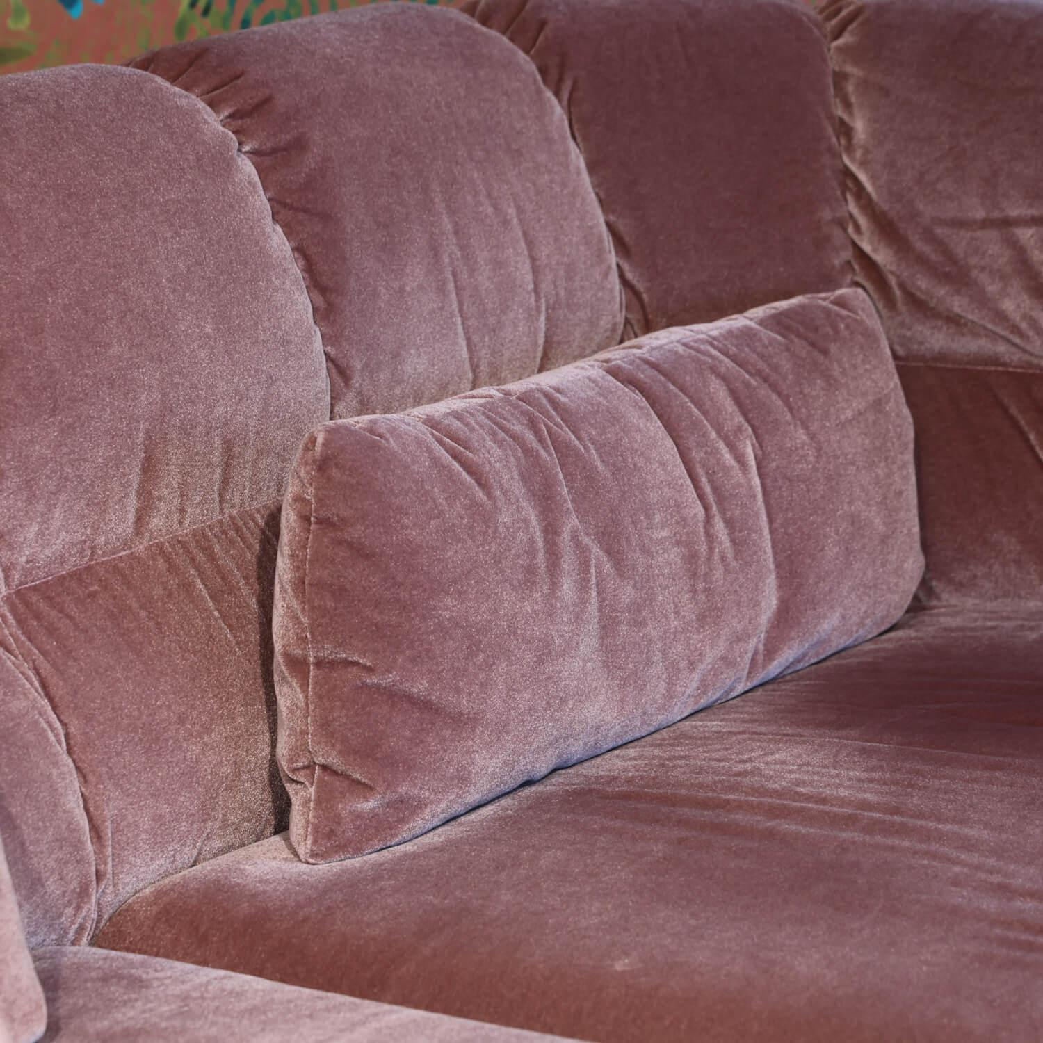 Brühl - Sofa Magnolia 73008 Stoff 4473 0052 Rosa Gestell Metall Verchromt Glänzend - 5