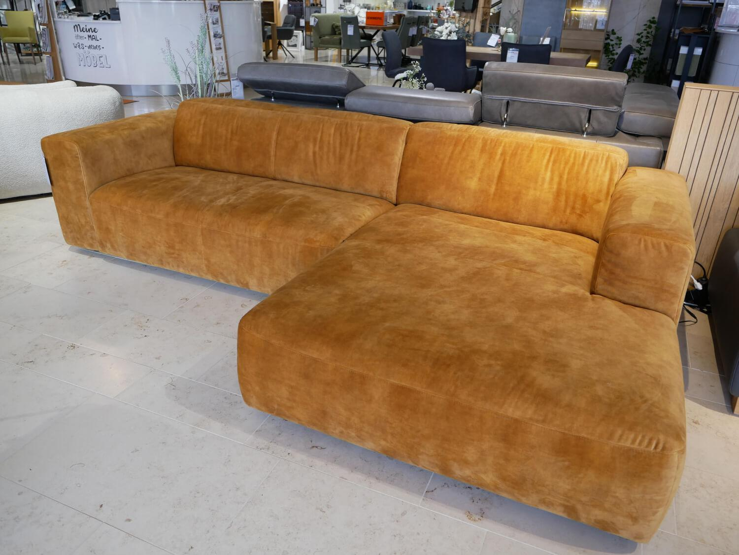 DFM - Ecksofa Klier Concept NO-02 Stoff Samt-Velvet Ispra 132 Gold - 2