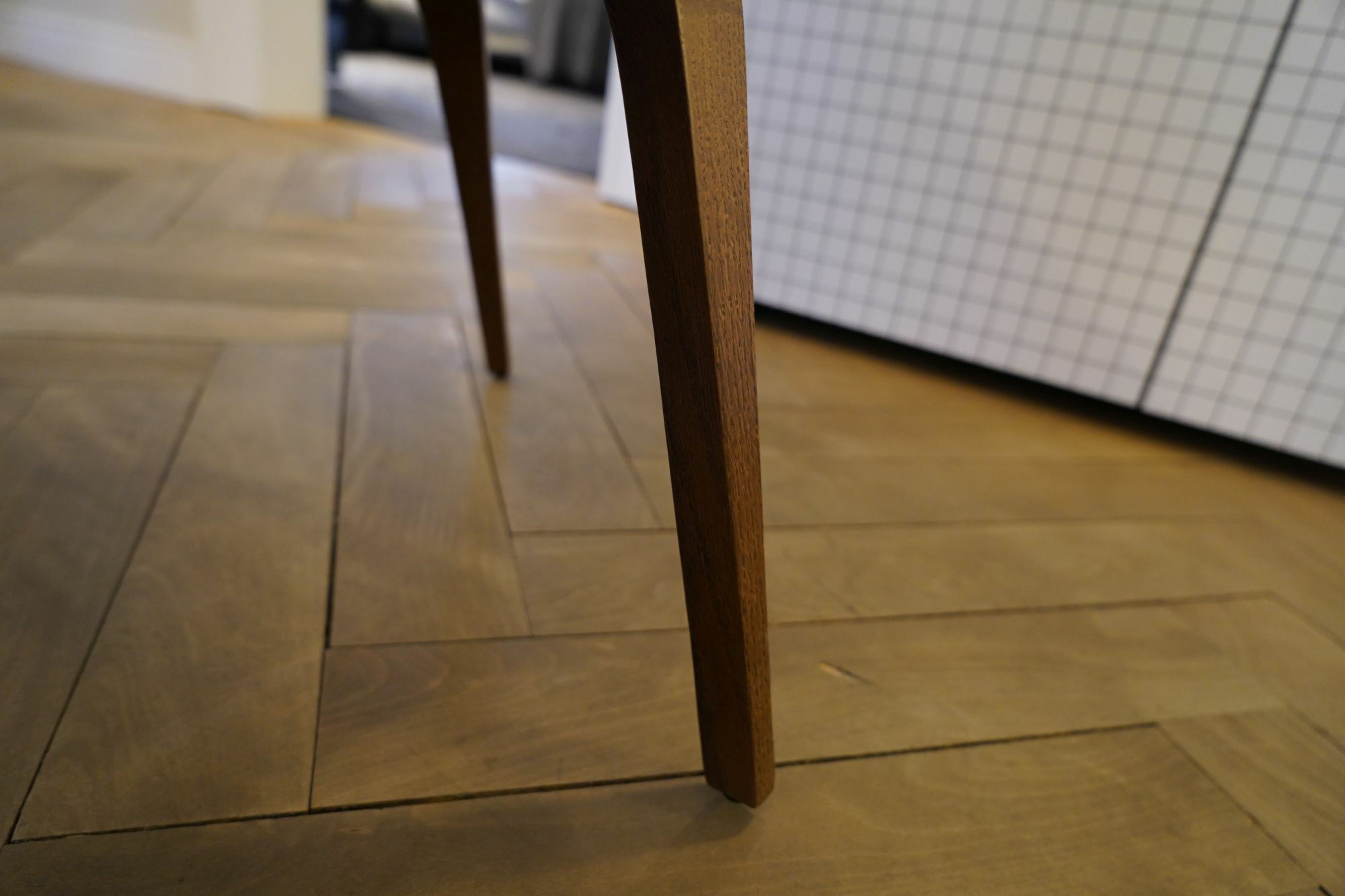 Knoll International - Stuhl Conference Stoff Eva Blau EVA172 Gestell Eiche Walnussfarben Gebeizt - 4