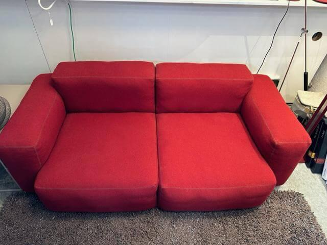 Hay - Sofa 2-seater Mags Soft Cover Hallingdal 687 Stitching Dark Grey - 2