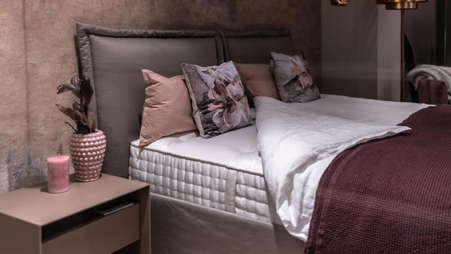 Schramm - Polsterbett Gala Stoff Malte-1500 Taupe Ohne Matratzen Und Lattenrost - 8