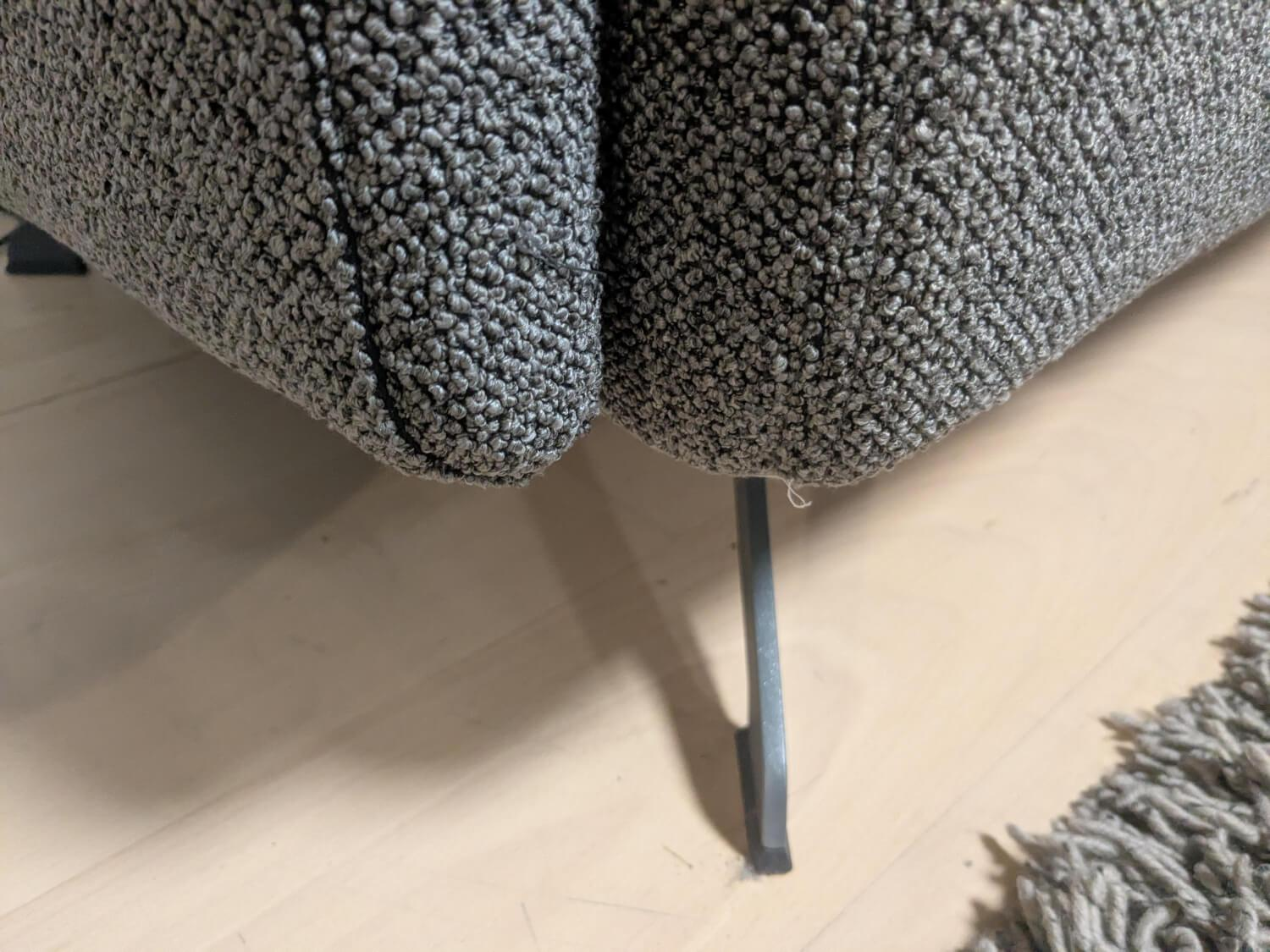 WK Wohnen - Garnitur WK515 Joker Stoff Cosmo Anthrazit Grau 2 Sofas - 12