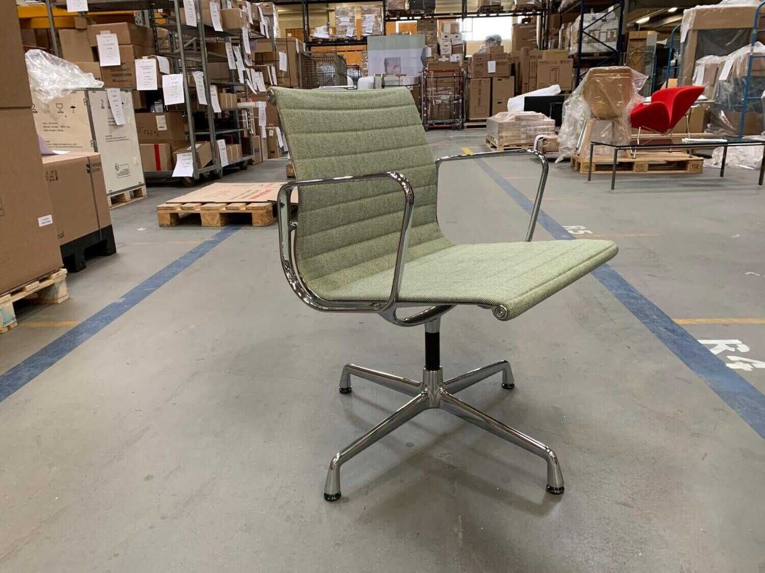 Stuhl Aluminium Chair Stoff Hopsak Elfenbein Forest Aluminium Verchromt