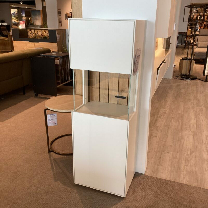 Wöstmann - Vitrine Werne Lack Weiß Balkeneiche Stark Gebürstet LED-Beleuchtung - 5