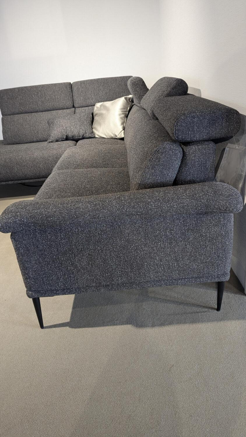 Dietsch - Ecksofa Moon Stoff Sneak 67 Anthrazit Füße Metall Schwarz Matt Mit Elektrischer Wallfree Relaxfunktion - 3