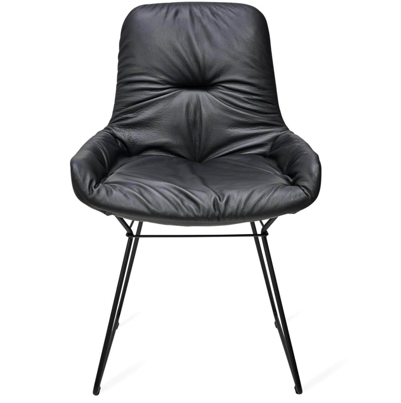 Freifrau - Stuhl Leya Armchair Low Leder Sahara (verschiedene Lederfarben möglich) - 4