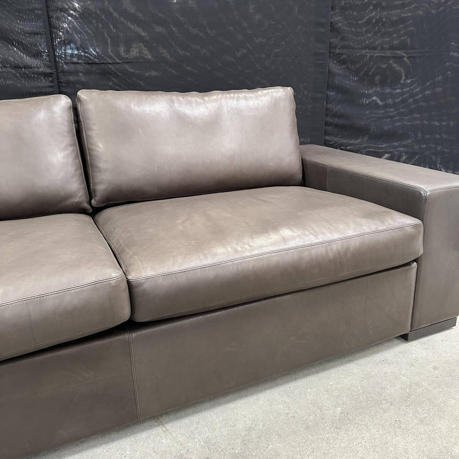 COR - Schlafsofa Conseta Leder Puro 920 Expresso Braun Rahmenfuß F01 Feinstruktur Schwarzbraun - 2