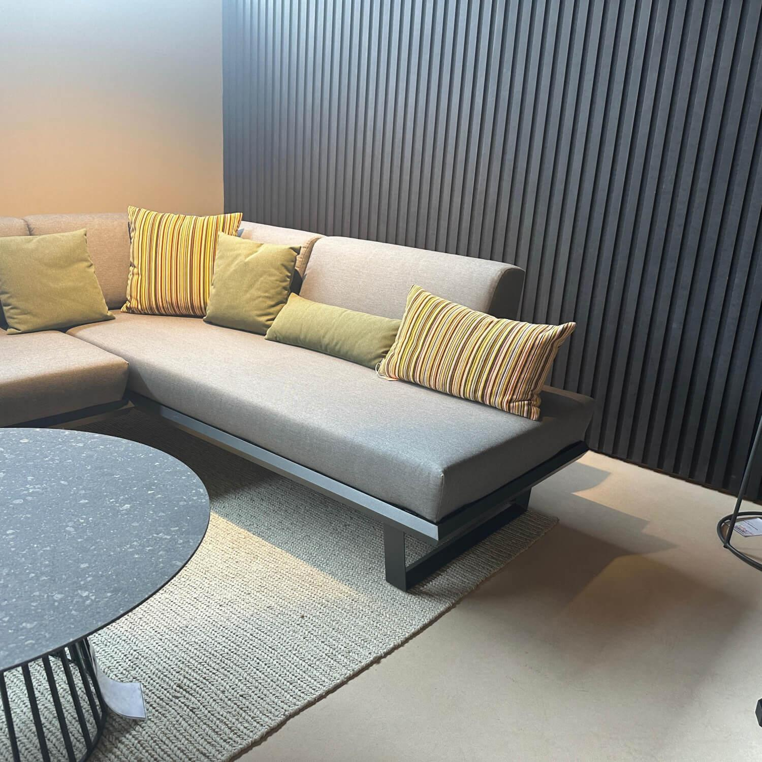 Solpuri - Sofa Boom Outdoor Stoff Premium Bombay Anthracite Anthrazit Gestell Aluminium Anthrazit - 9