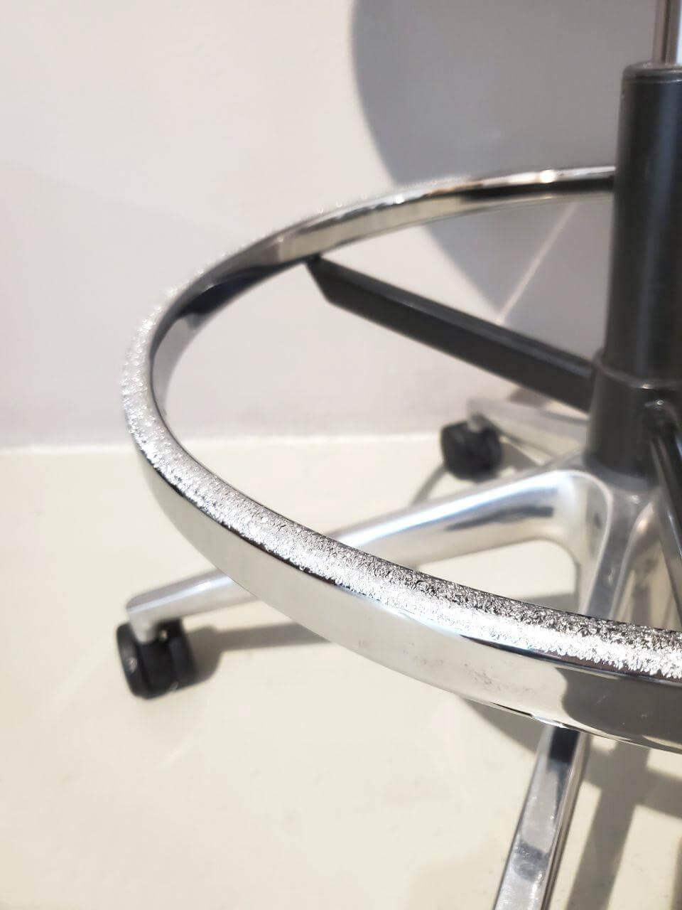 Vitra - Bürostuhl Id Mesh Bezug Sitz Plano Nero Schwarz Rücken Diamond Mesh Nero F30 Schwarz Gestell Edelstahl Mit Rollen Schwarz - 3