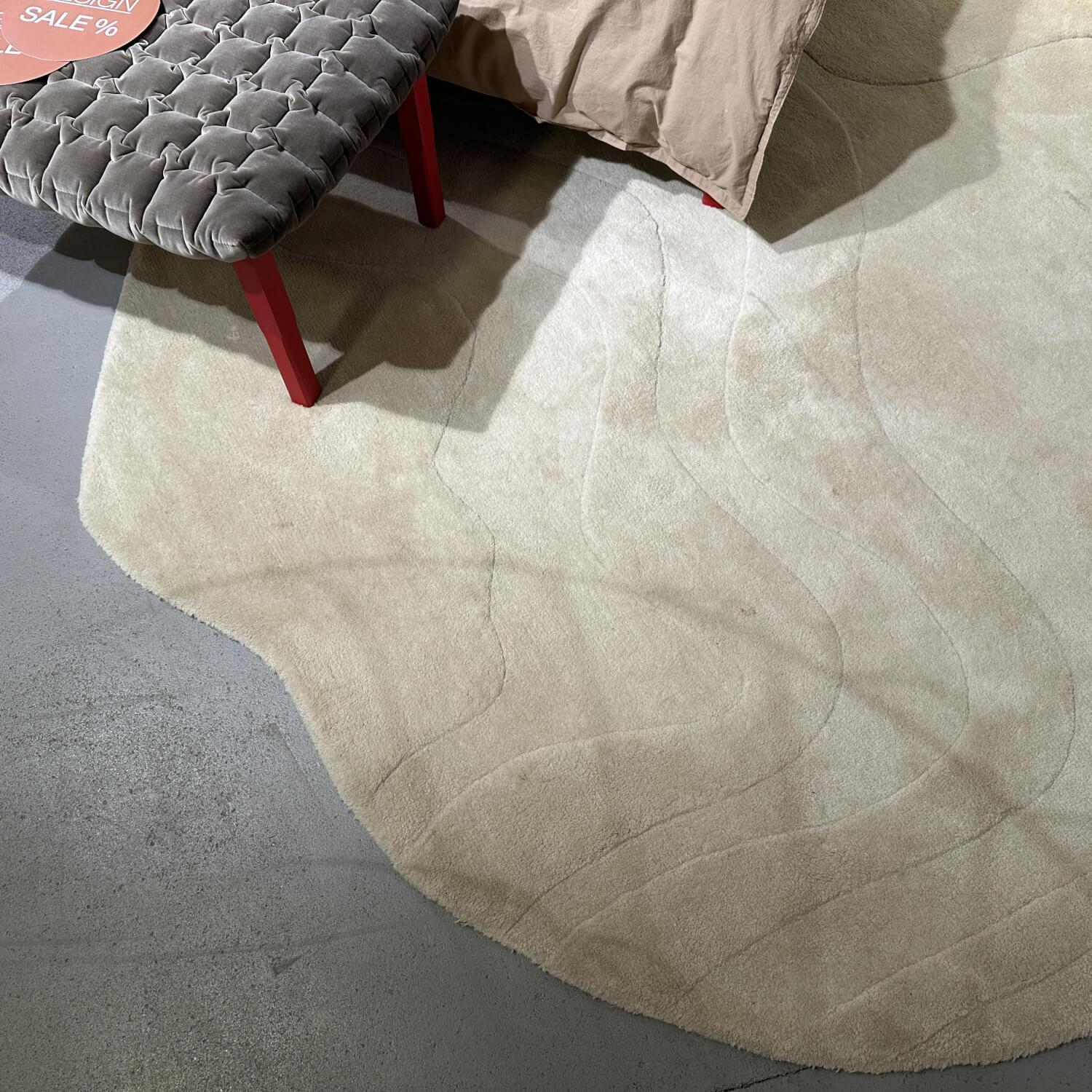 Ligne Roset - Teppich 230x270 Gavrinis 3 Wolle Leinenbeige Handgetuftet - 4