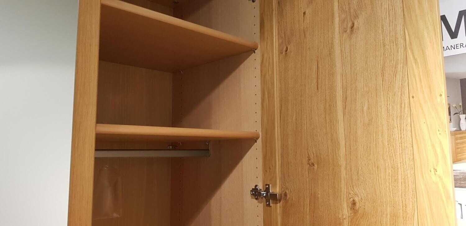 Musterring - Schlafzimmer Manera Wildeiche Furniert Doppelbett Nachtkonsolen Drehtürenschrank Kommode - 7