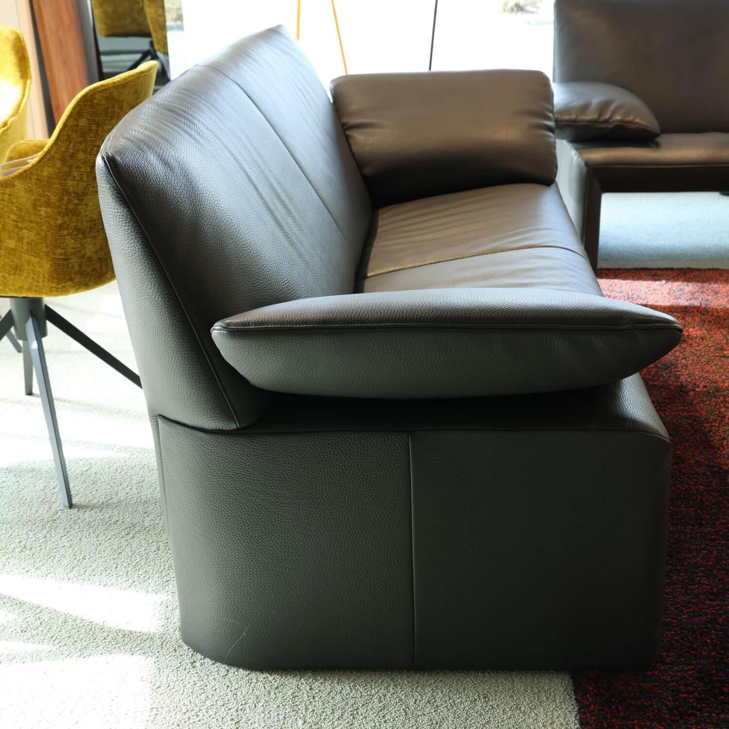 Jori - 2er-Set Sofa Linea JR-8700 Bezug Leder Fuerte Stone Mit PVC Gleitern - 6