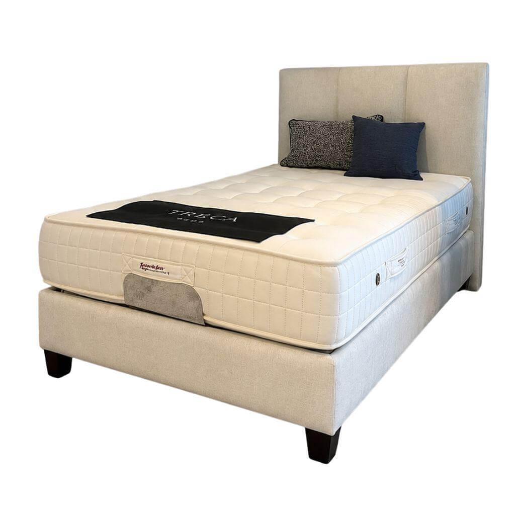 Treca Interiors - Polsterbett Kate Stoff Aristocrat 1650/070 Füße Holz Wengefarben Gebeizt Mit Elektrischer Verstellung - 1
