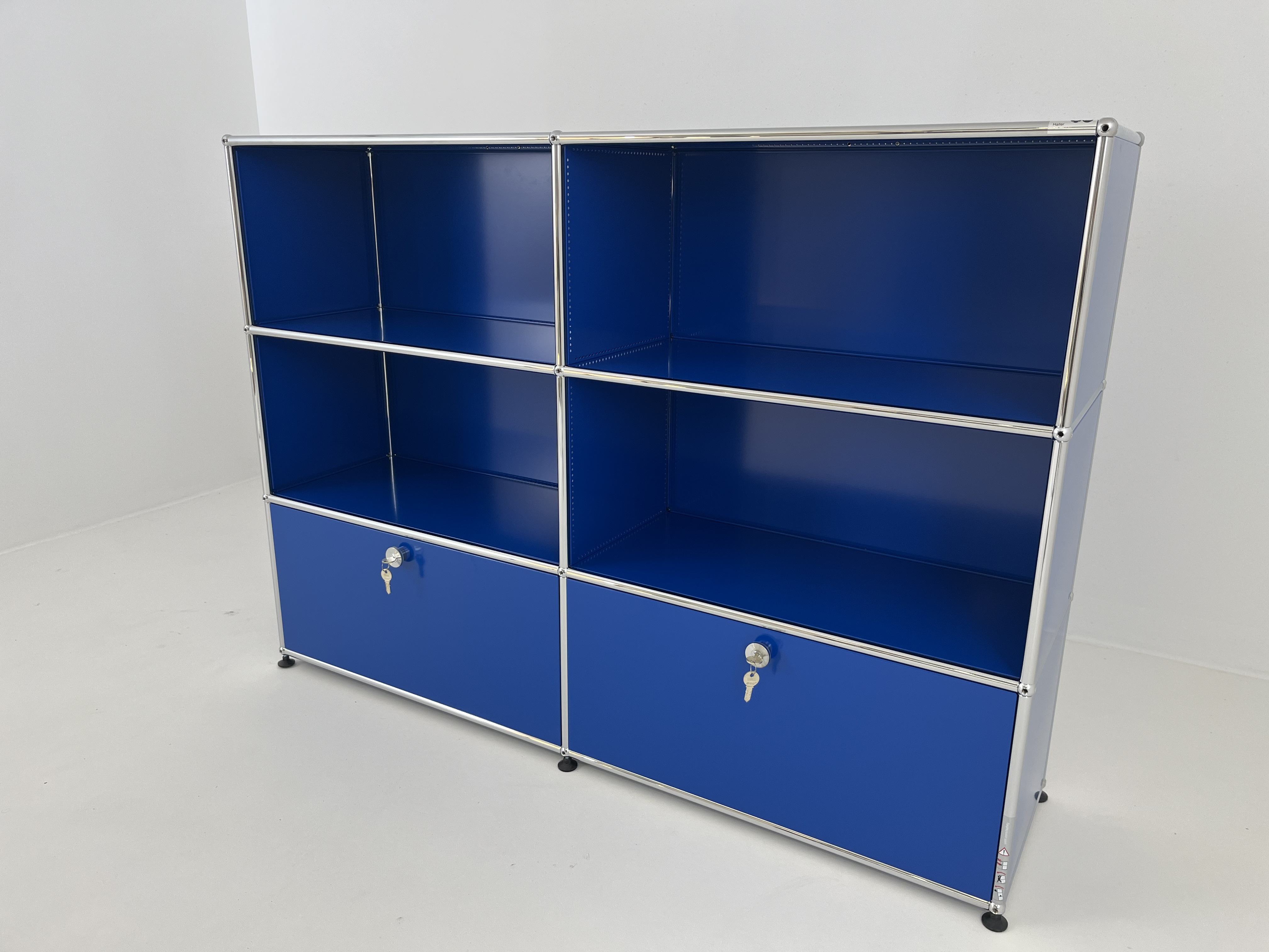 USM Haller - Highboard Lack Enzianblau Mit Schloss - 3